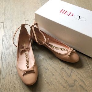Red Valentino Nude Flats